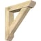Ekena Millwork Traditional Slat Rough Sawn Bracket w/ Offset Brace, Douglas Fir, 6"W x 26"D x 26"H BKT0604X26X26TRA06RDF - alternate 1